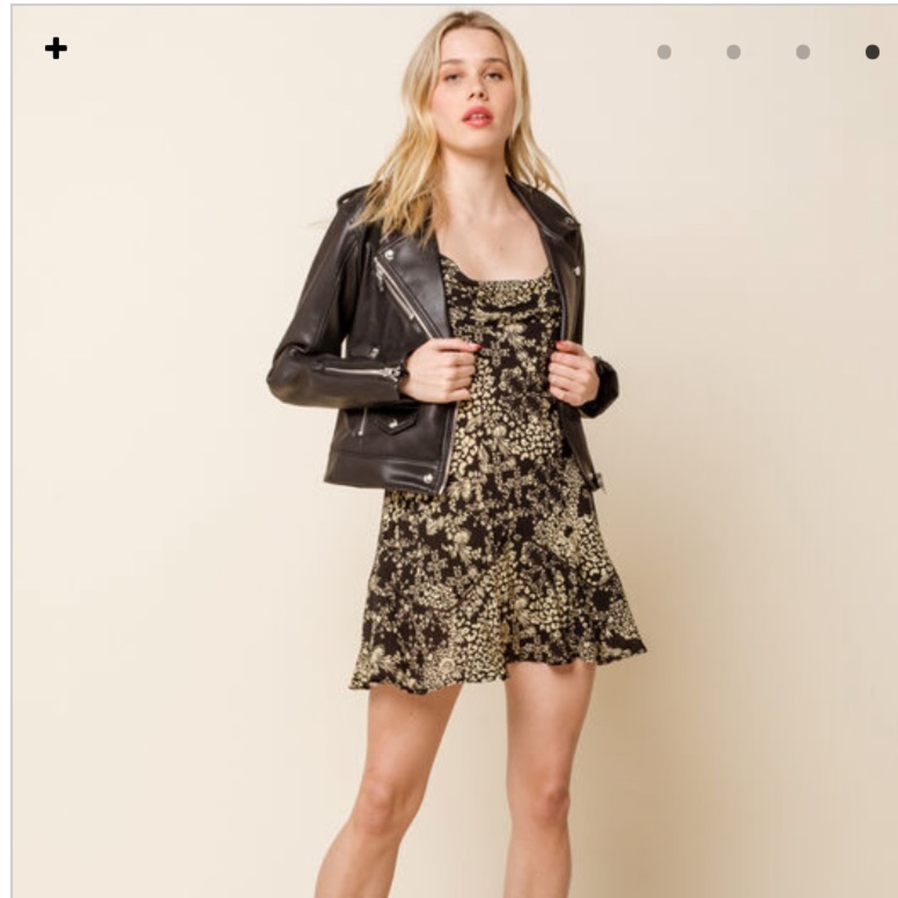 Free People Forever Fields mini slip dress M NWT